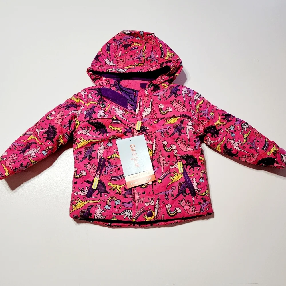 Cat and Jack 3-IN-1 Pink Jacket